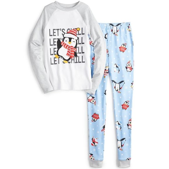 Cuddl Duds Pajamas Jammies For Your Families Cool Penguin Top Pants